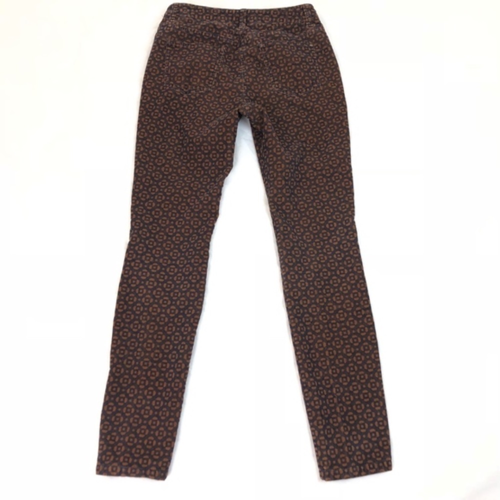 Boden Women's Orange Navy Blue Print Skinny - Picture 3 of 4